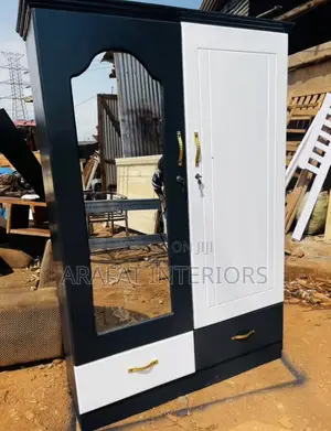 Beautiful Two-Tone Black and White Wardrobe