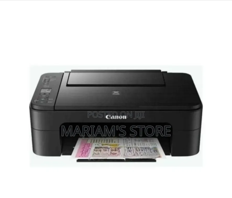 Canon PIXMA TS3340 All-in-One Printer in Black.