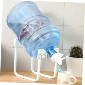 Portable Water Dispenser Stand Is for 5-Gallon Bottles With a Spigot.
