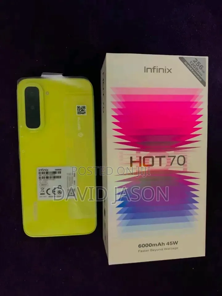 New Infinix Hot 70 256 GB Yellow