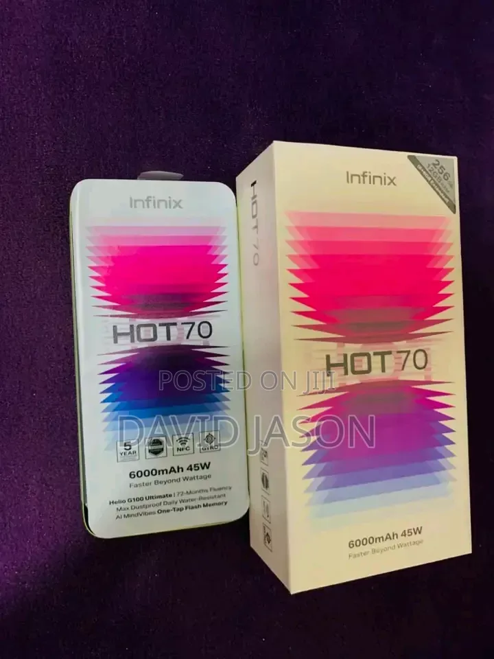 New Infinix Hot 70 256 GB Yellow