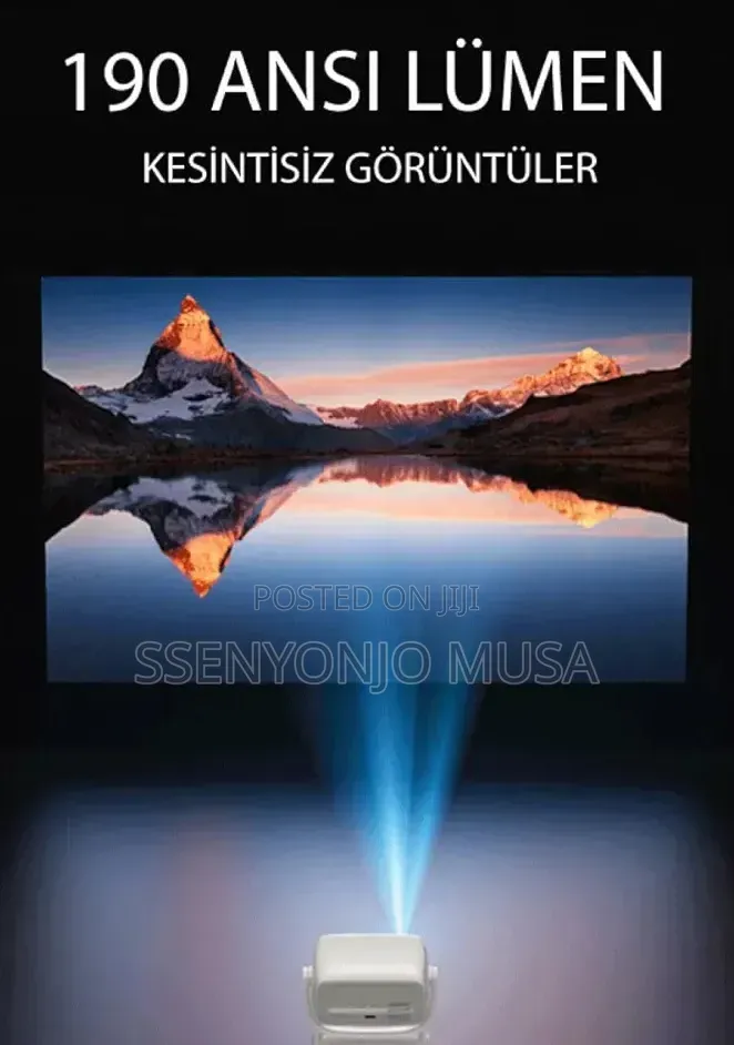 Yesido TV13 Smart Projector With Android 9.0 Video Support –White
