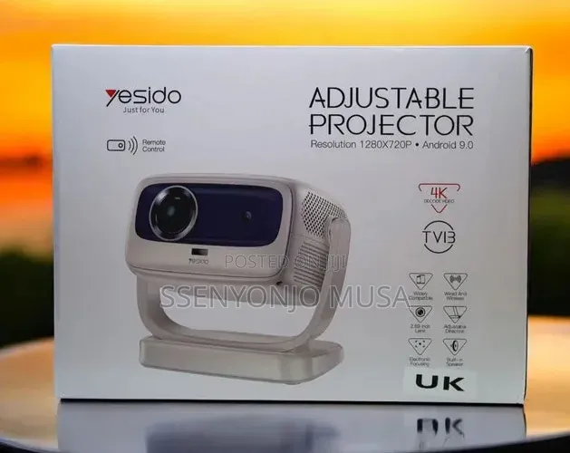 Yesido TV13 Smart Projector With Android 9.0 Video Support –White