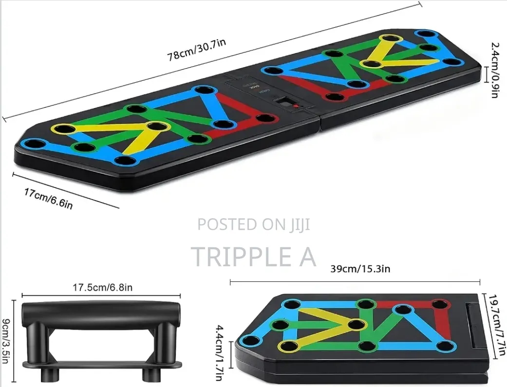 Foldable Push Up Board With Handles for Complete Body