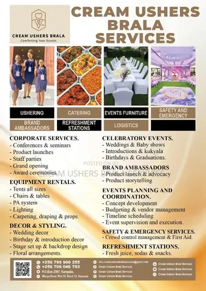 Professional Ushers, Events Furniture