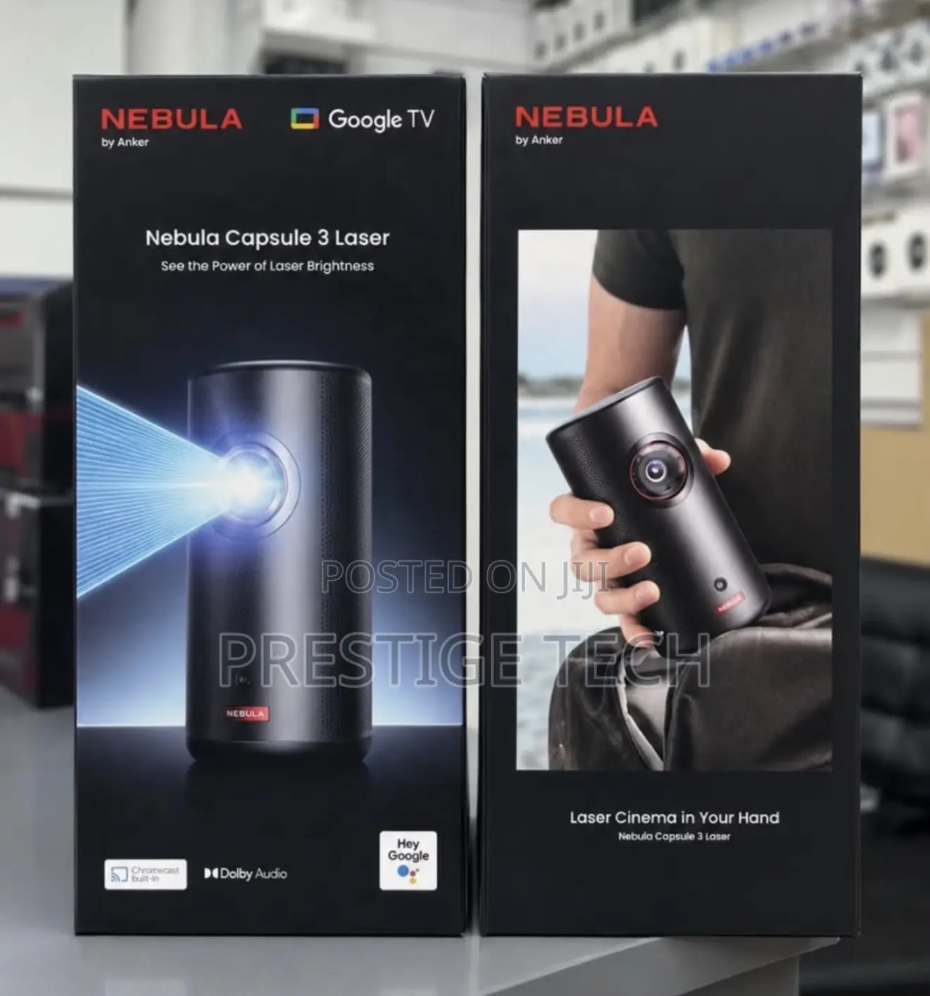 Nebula Capsule Air Smart Mini Projector With Wi-Fi Bluetooth, 2 HRS