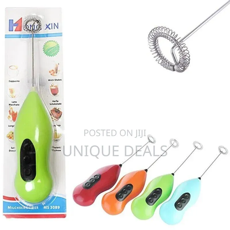 Battery-Operated Coffee Whisk and Milk Frother.