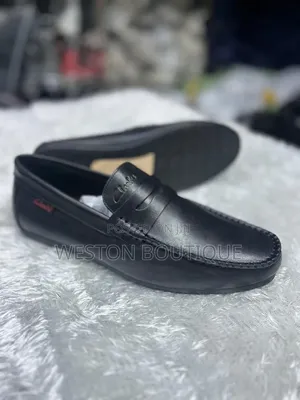 Original Office Black Clarks Mocassins Size 40 to 45