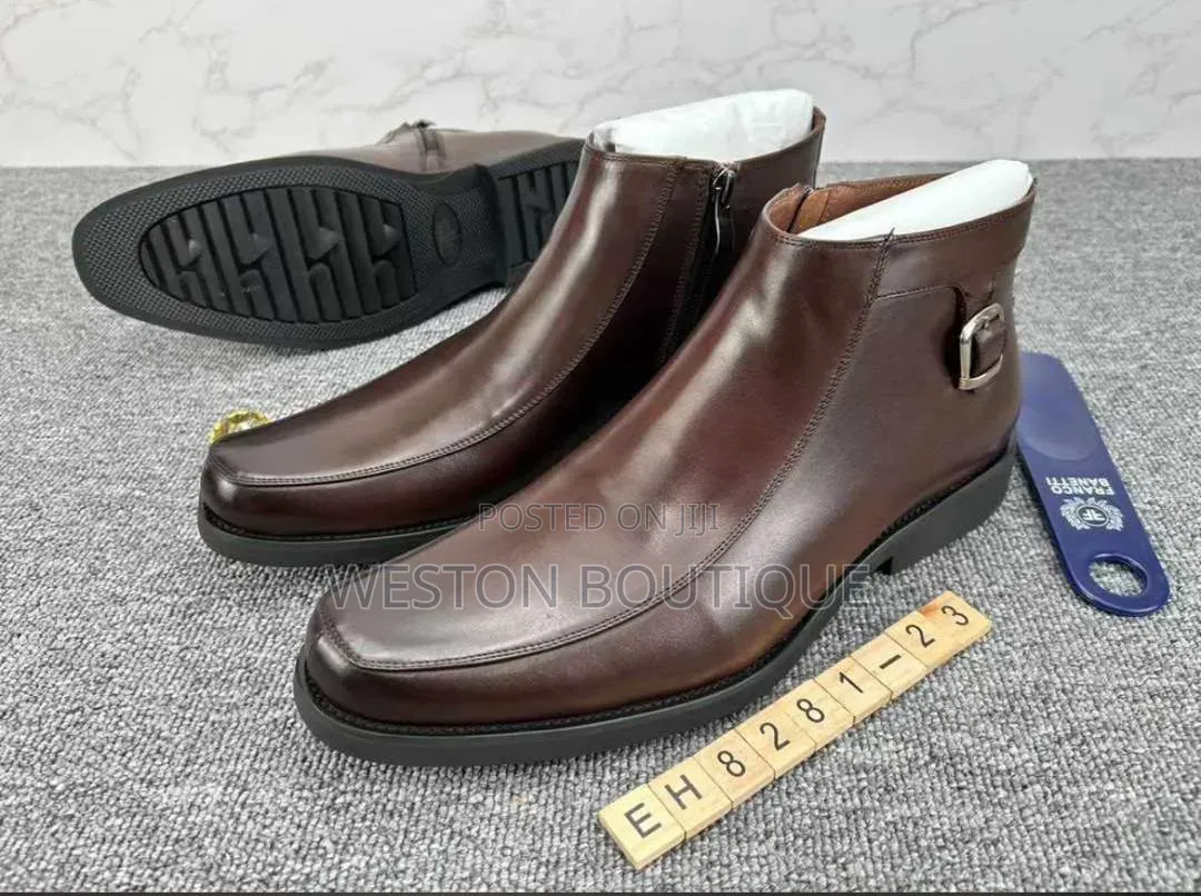 Men's Buckle Original Leather Boots