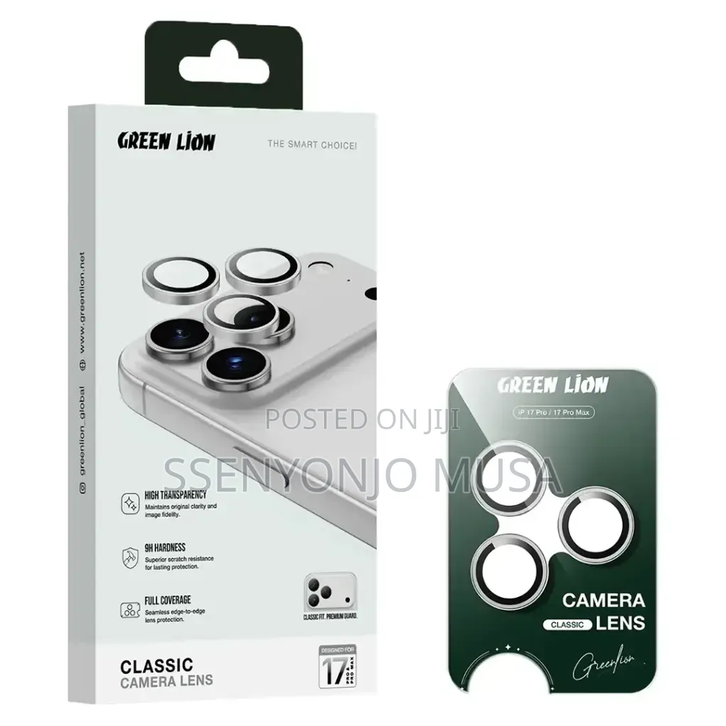 Green Lion Classic 9H Camera Lens Protector for iPhone 17 Pro /Pro Max