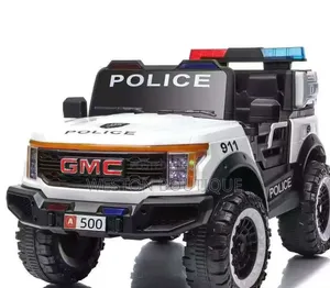 White 911 Recheargable Kids Convoy GMC Police Jeep