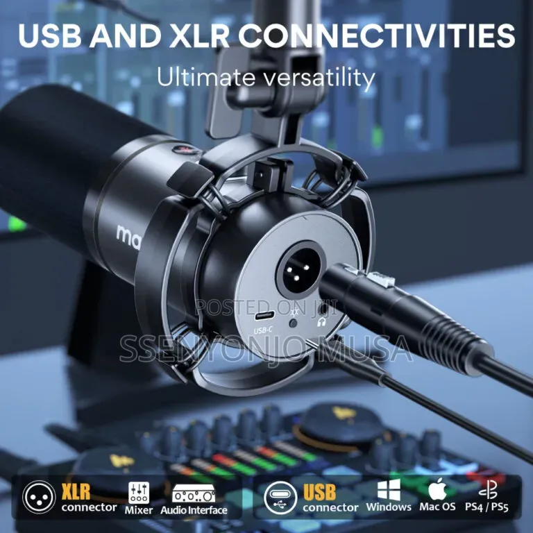 MAONO PD200X USB/XLR Dynamic Microphone for Streaming,Podcast Record