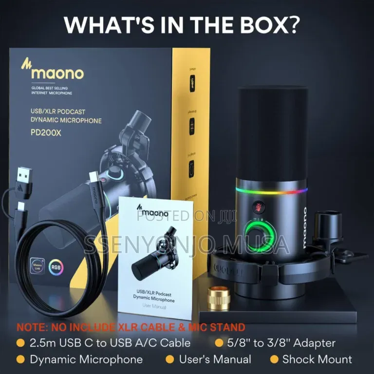 MAONO PD200X USB/XLR Dynamic Microphone for Streaming,Podcast Record