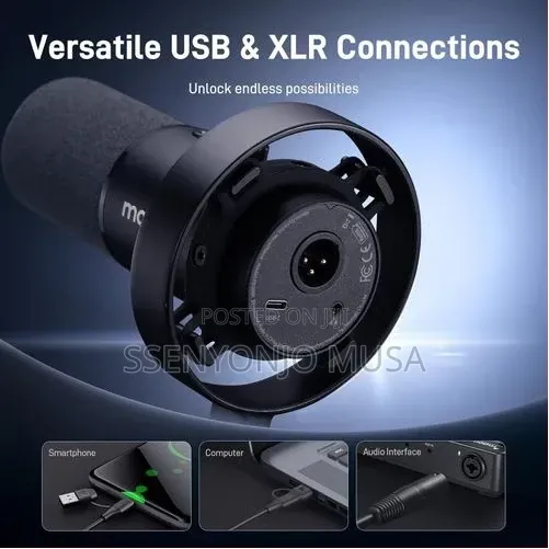 MAONO PD300X USB/XLR Dynamic Microphone for Podcast, Streaming Record