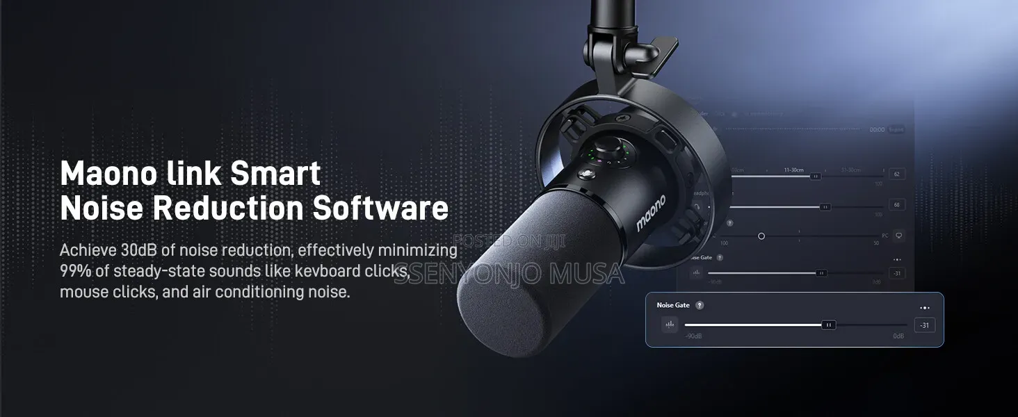 MAONO PD300X USB/XLR Dynamic Microphone for Podcast, Streaming Record