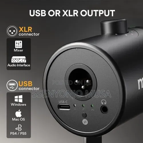 MAONO PD400X USB/XLR Dynamic Microphone for Podcast, Streaming Studio