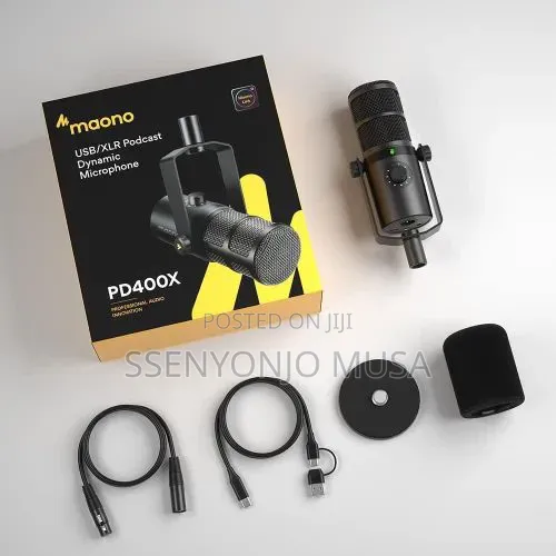 MAONO PD400X USB/XLR Dynamic Microphone for Podcast, Streaming Studio