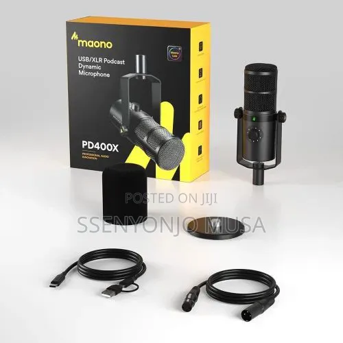 MAONO PD400X USB/XLR Dynamic Microphone for Podcast, Streaming Studio