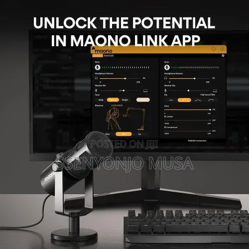 MAONO PD400X USB/XLR Dynamic Microphone for Podcast, Streaming Studio
