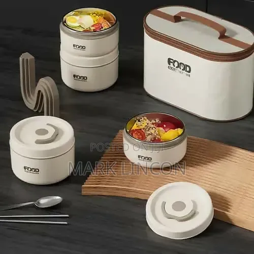 4-Piece Stainless Steel Insulated Lunch Box