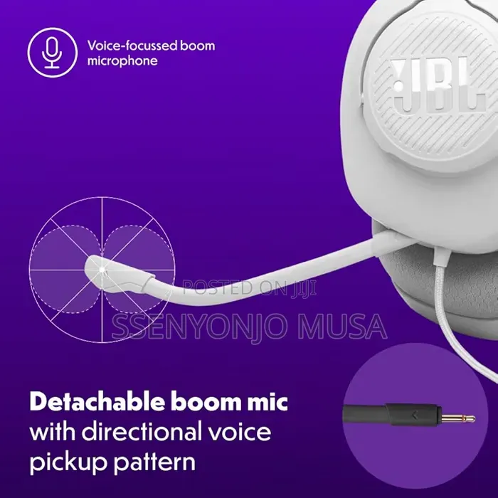 JBL Quantum 100M2 Wired Gaming Headset With Detachable Mic