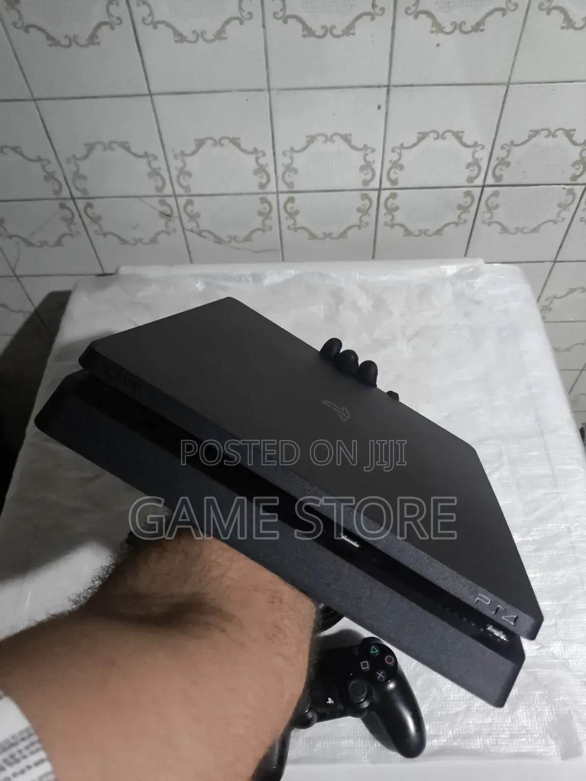Genuine Sony PS4 Slim (Superb Condition) With 12 Games 2 Controllers