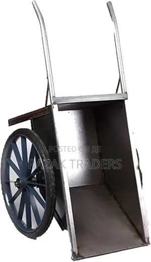Inclined Bucket Two-Wheeled Trolley Construction Site Cement Mortar