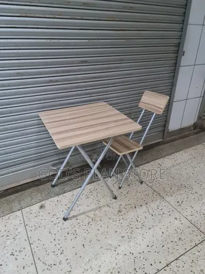 Engornomic Brown Study Foldable Reading Table and Chair
