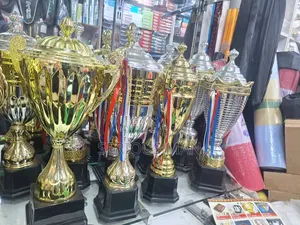 Golden Trophies Feature a Polished Finish And
