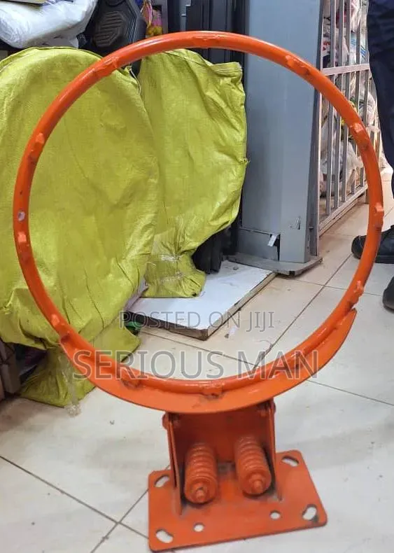 Spring-Loaded Basketball Rim