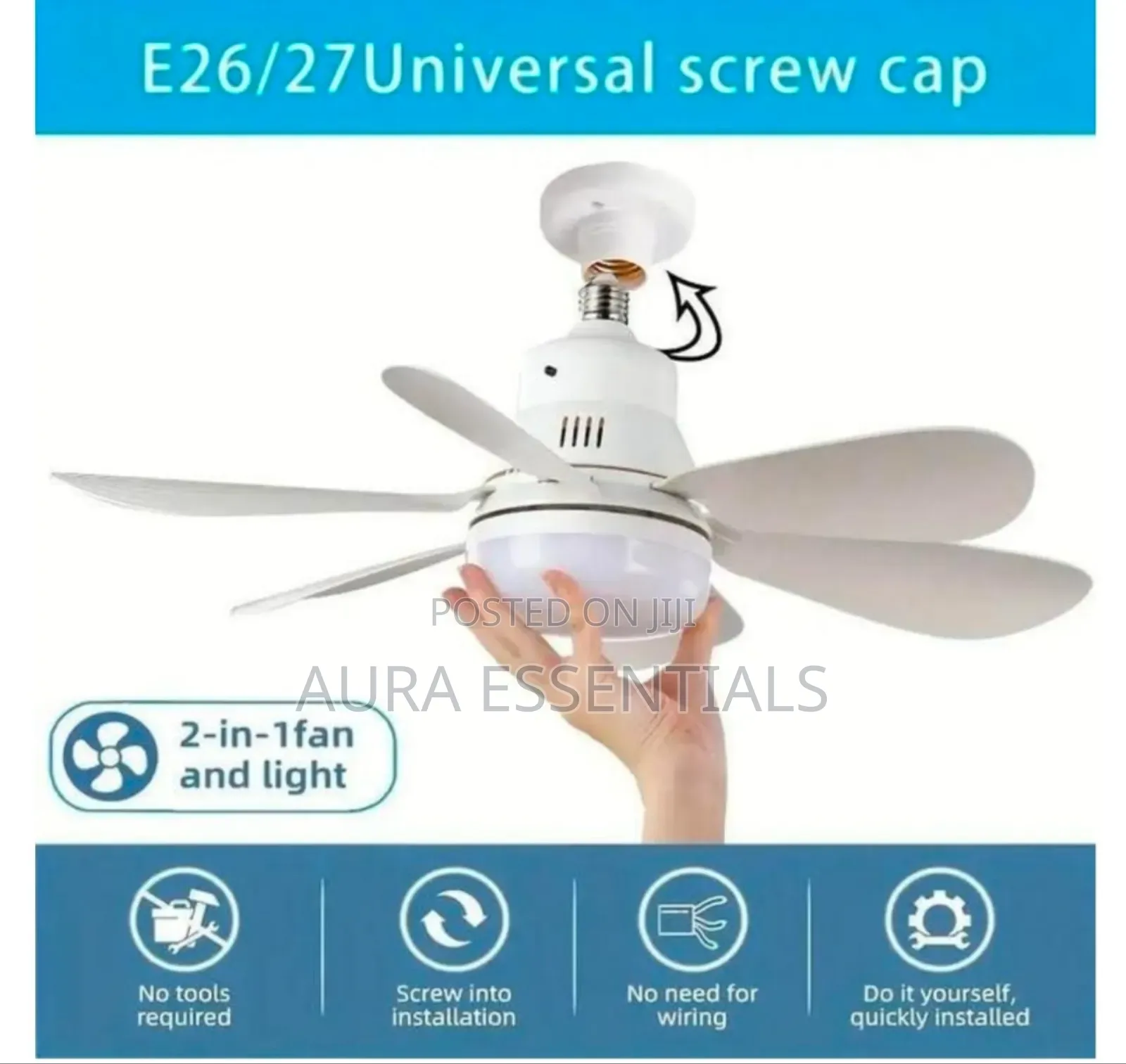 Modern White LED Ceiling Fan