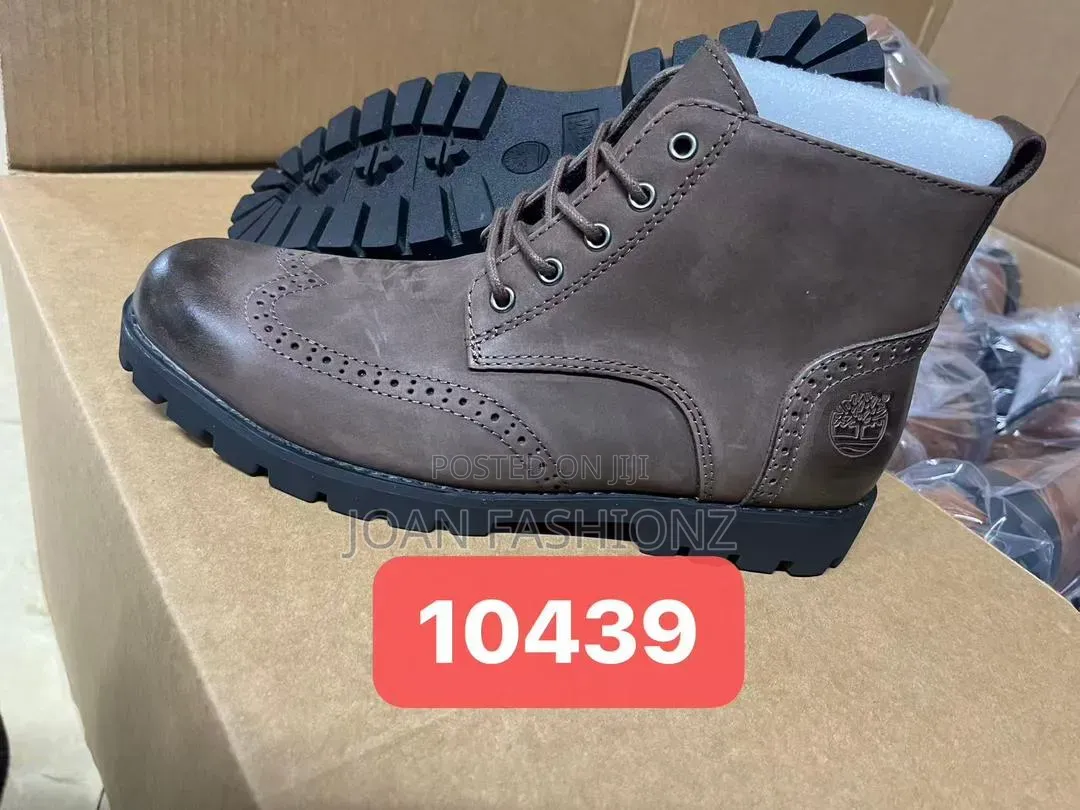 Timberland Coffee Brown Rugged Leather Shoes