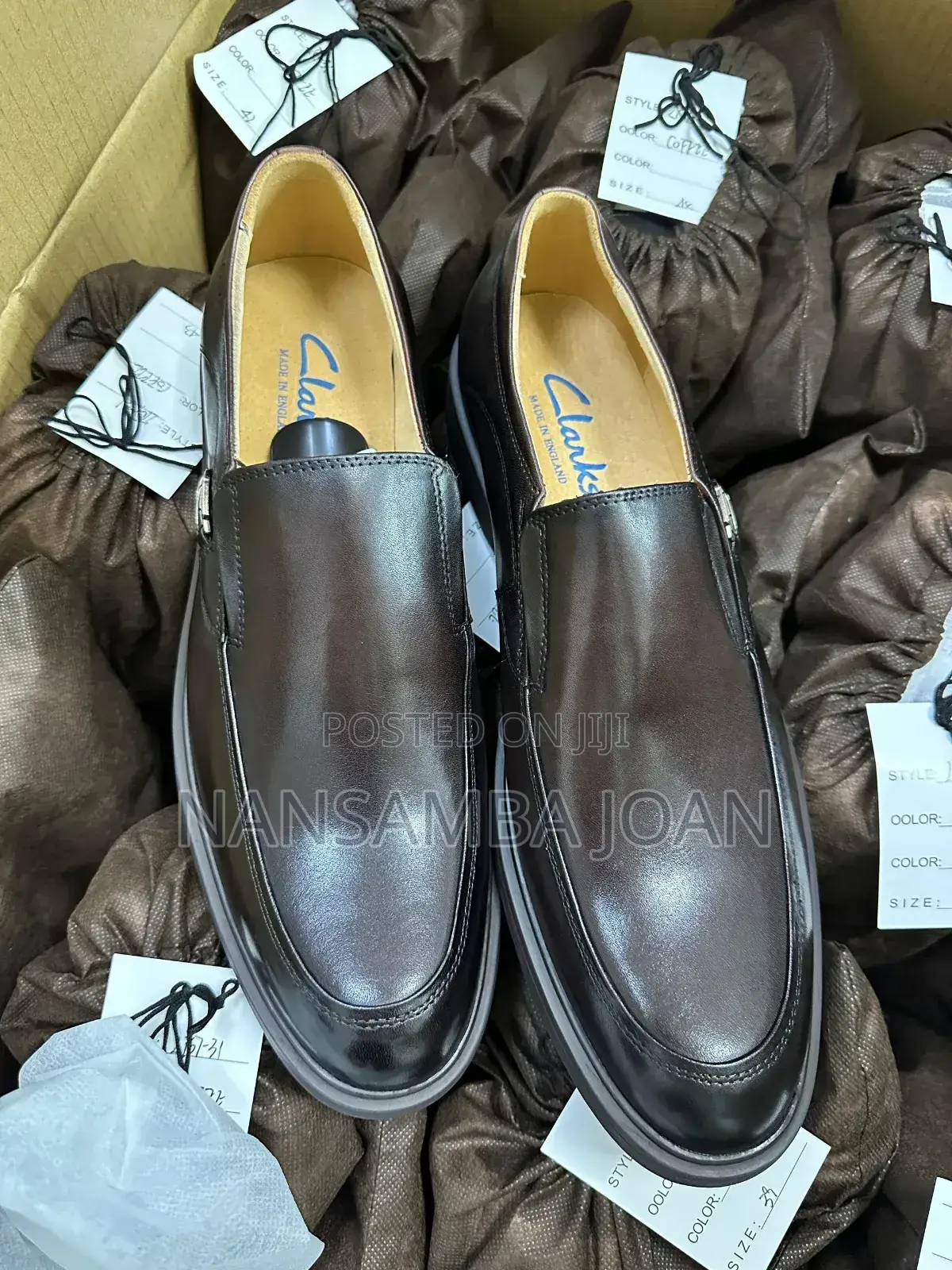 Men's Gentle Office Shoes-Dark- Brown