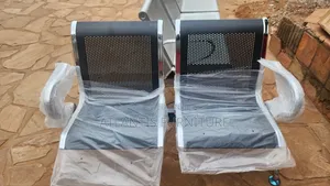 Two Seater Black Waiting Chair
