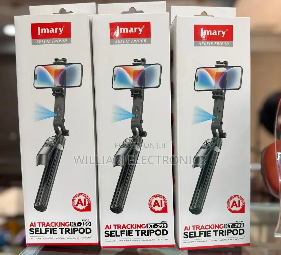 Jmary KT-299 Rotation Smart Tripods AI Face Sensor Selfie Stick Tripod