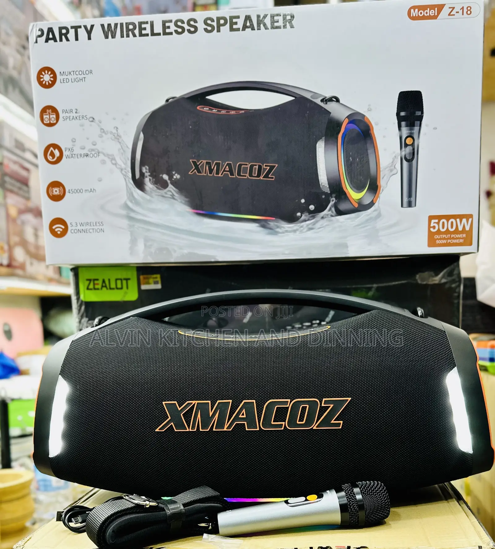 Wireless Speaker, Heavy- Bass 500W