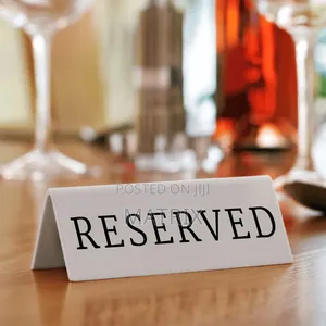 Reserved Table Sign