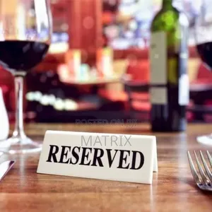 Reserved Table Sign