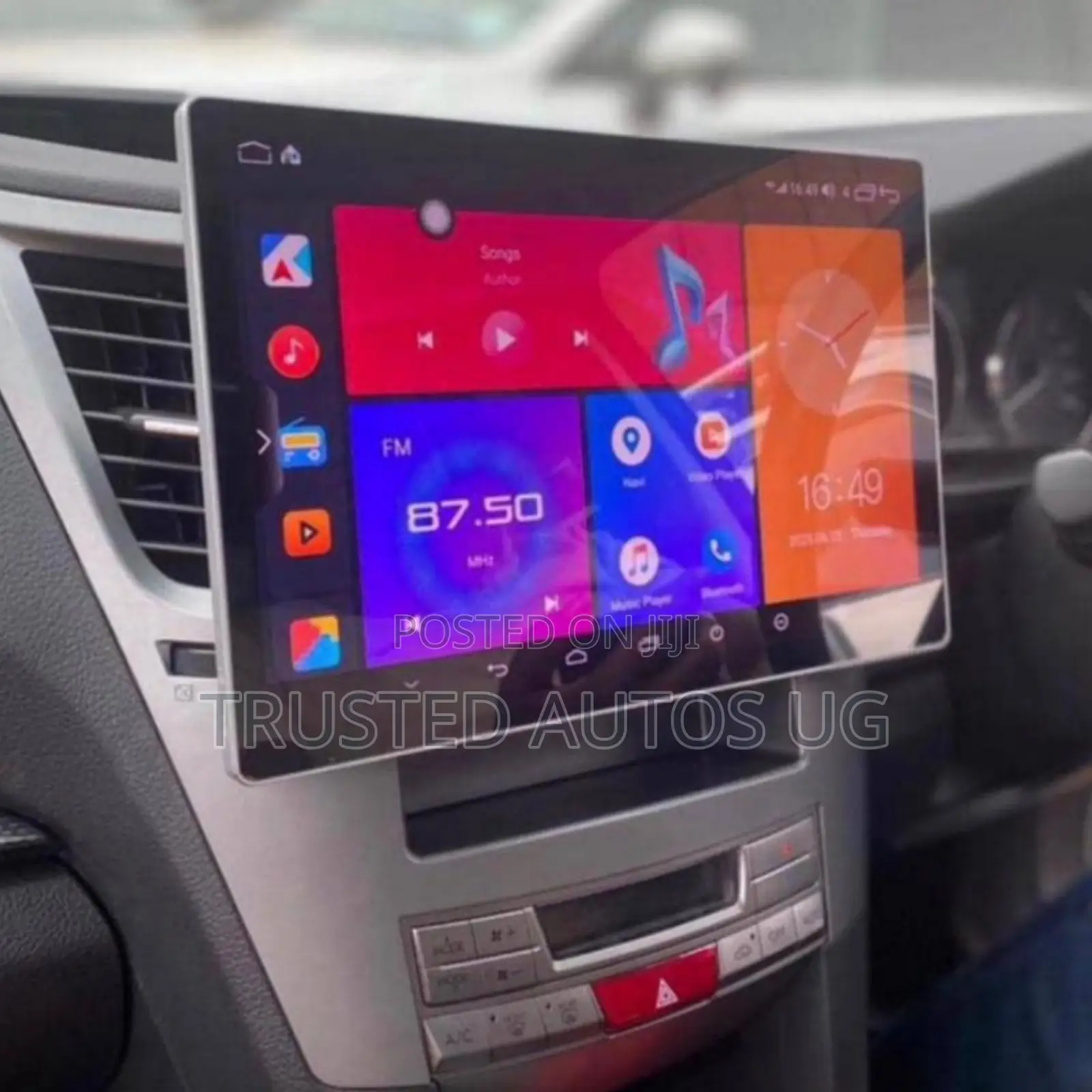 Original 13inch Android Radio in Subaru Muu16