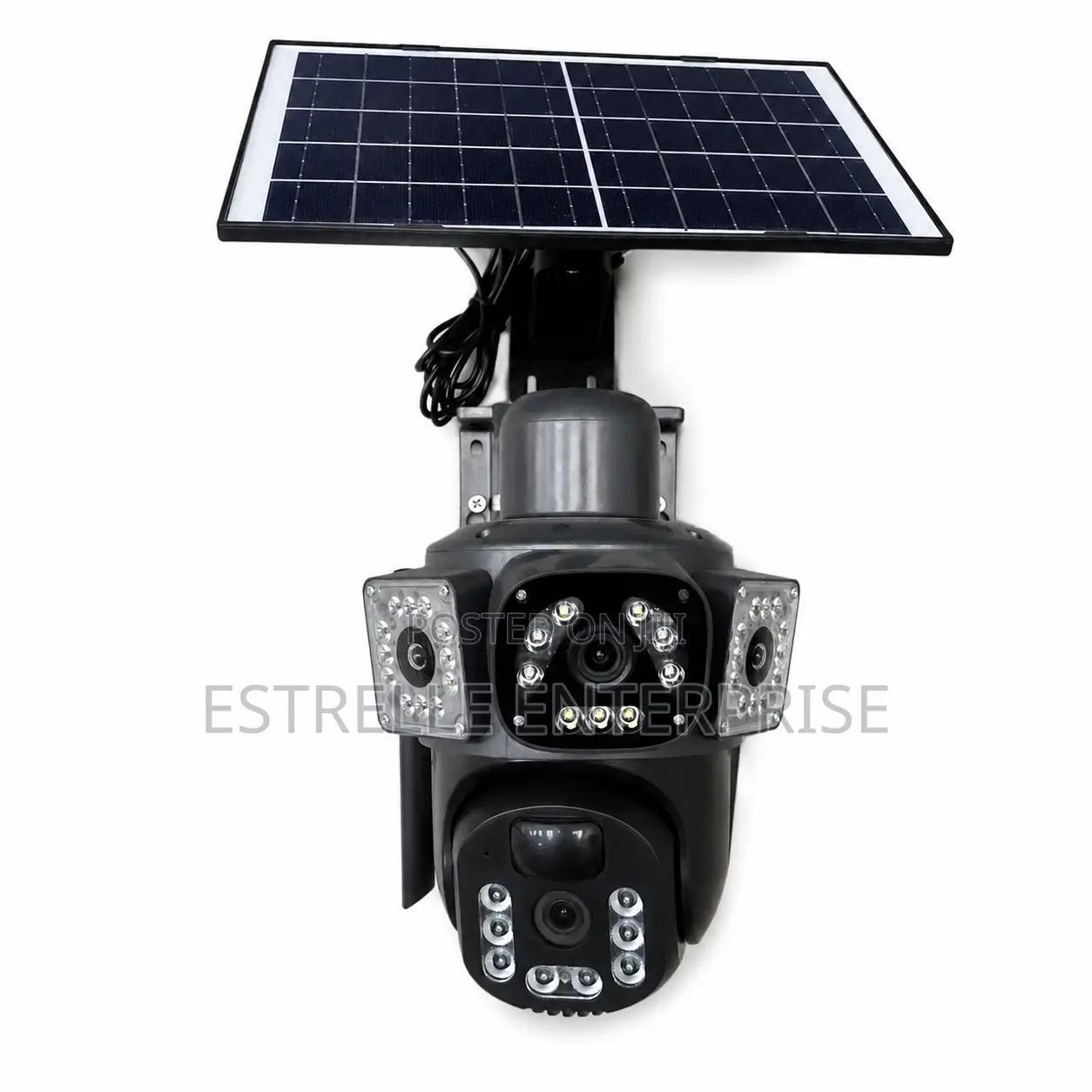 Solar CCTV Security Camera With Double Lens 4g Outdoor