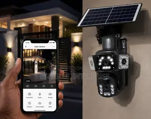 Solar CCTV Security Camera With Double Lens 4g Outdoor