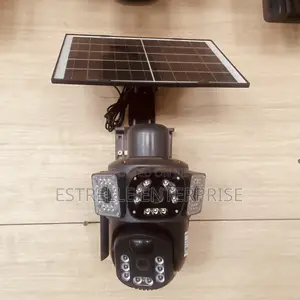 Solar CCTV Security Camera With Double Lens 4g Outdoor