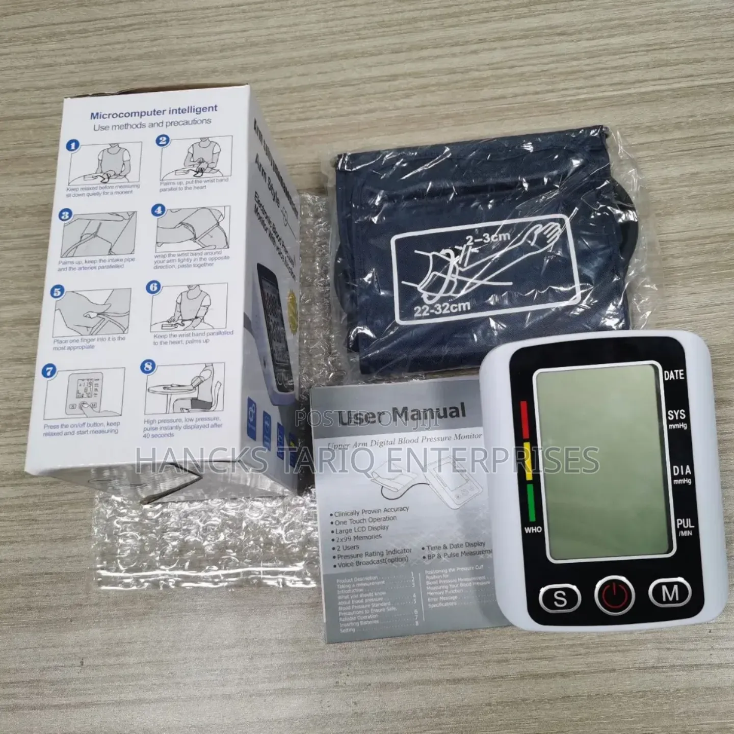 Arm Style Electronic Blood Pressure Monitor – Digital Sphygmomanometer