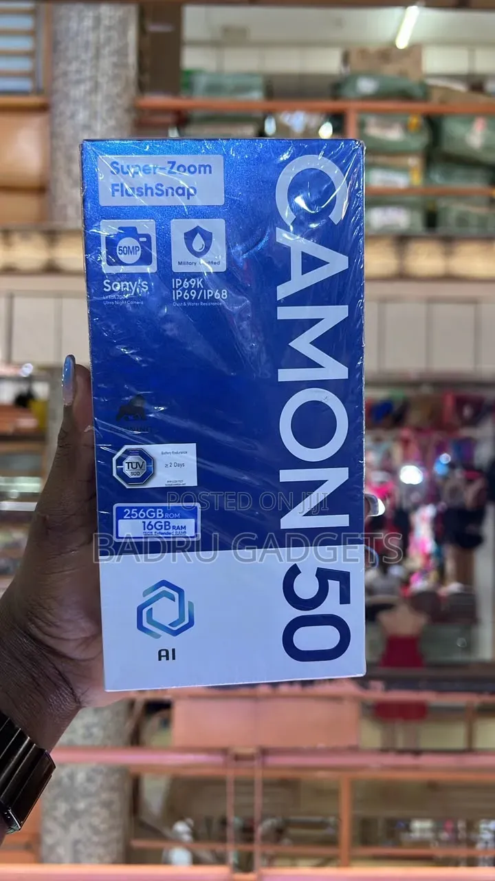 New Tecno Camon 50 256 GB Black