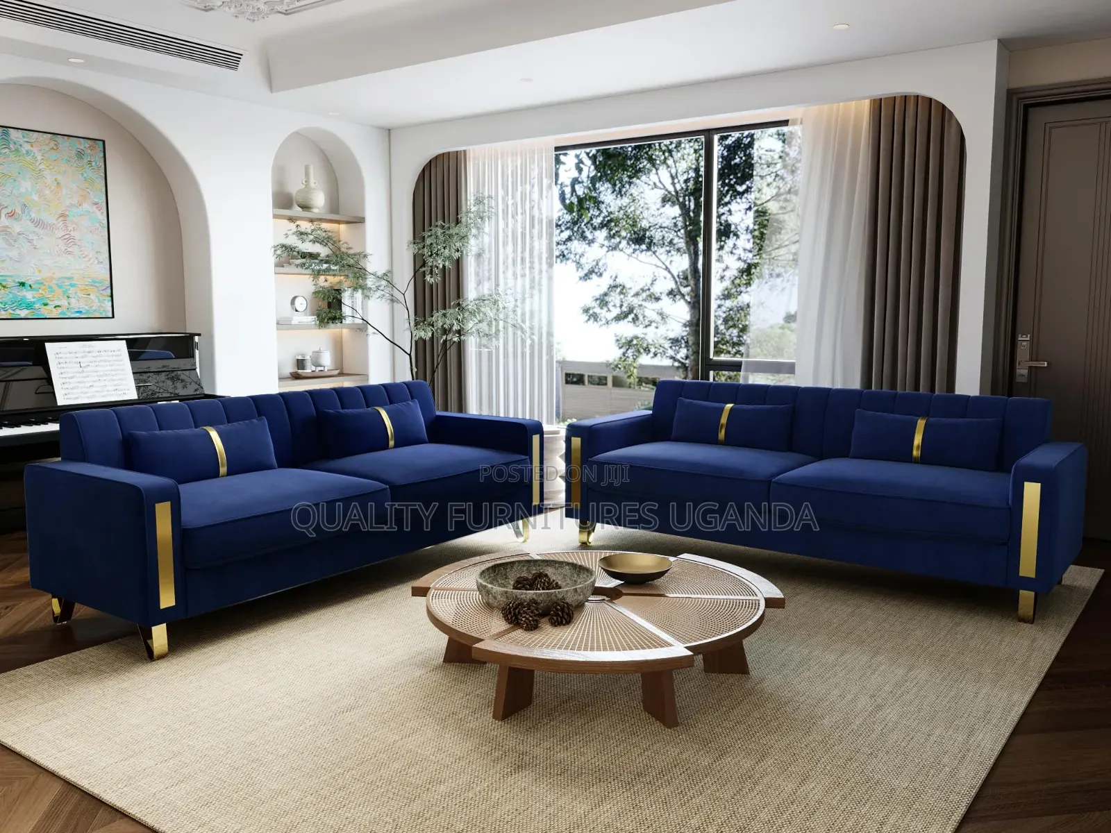 6 Seater Living Room Sofa Set