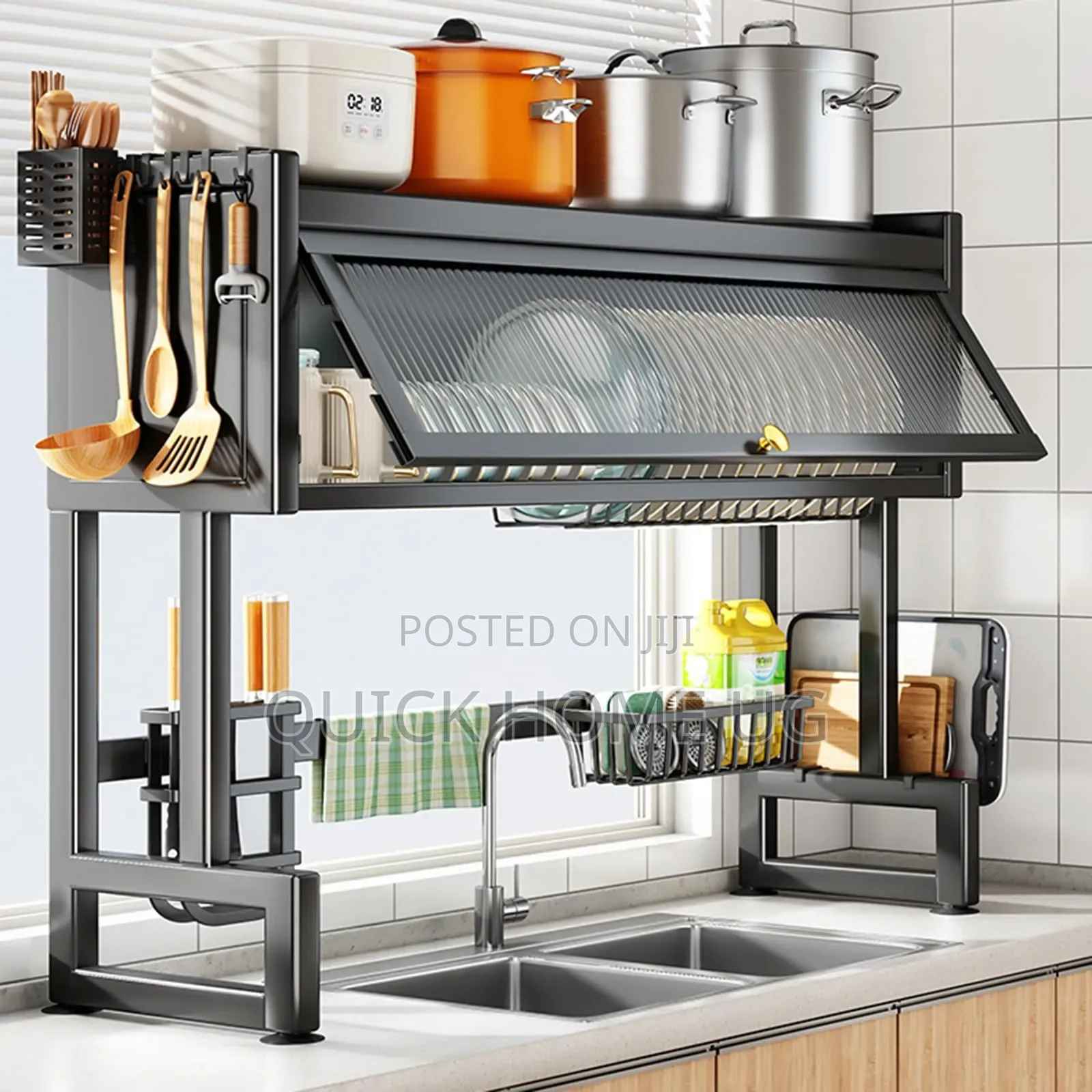 Over the Sink Dish Drying Rack-Large Dish Drying Rack