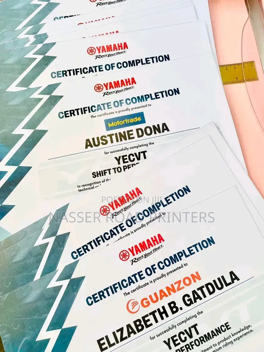 School Certificates
