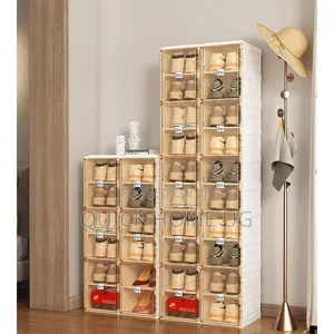 (9Layers)Foldable Stackable Shoe Cabinet, Shoe Storage Box