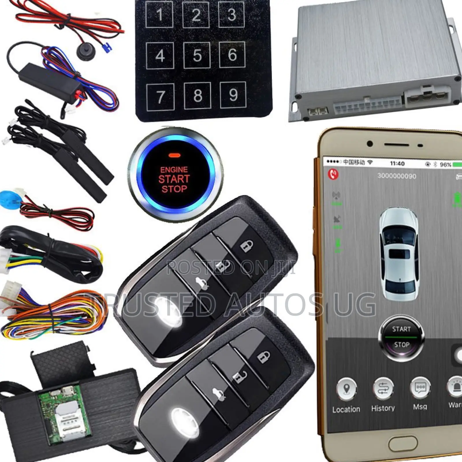 Car Push to Start Original for All Cars Kev102