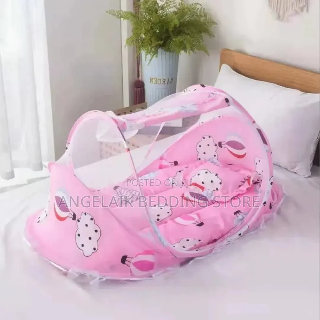 Foldable Baby Lounger With Mosquito Net